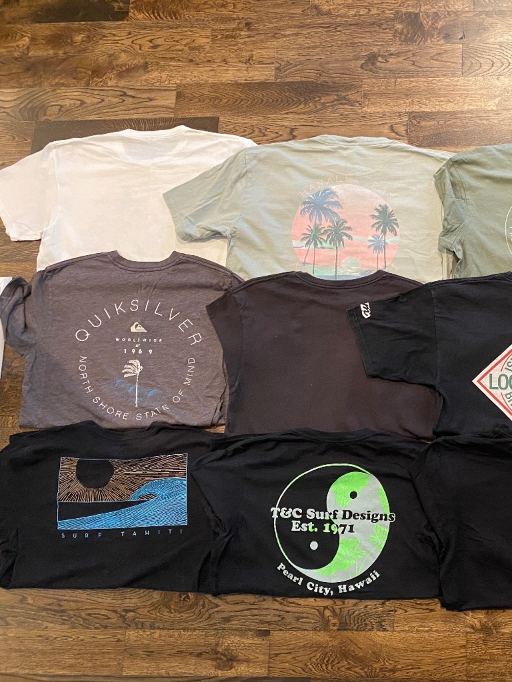 T&C Billabong Quicksilver Oneill Hurley Volcom Local Motion Shirt LOT Sz M